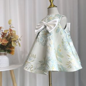 Mädchenkleider Baby Mädchen Kleidung Schleife für 1 Jahr Kleid Kinder Mädchen Geburtstag Kleinkind Geburtstagsfeier Prinzessin Taufe Kleid Knielang Vestidos 230712