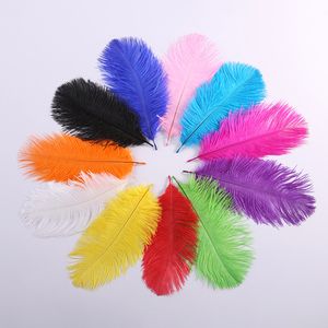 Party Decoration 7-8 Inch Ostrich Feather Plume White Pink Bury Table Centerpieces Celebrity Wall Decor