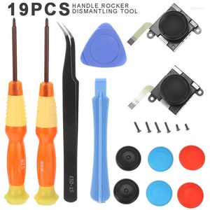 Game Controllers Portable Handle Controller Repair Tool Kit High Quality 19-in-1 3D Analog Sensor Stick Joystick Replacement Parts