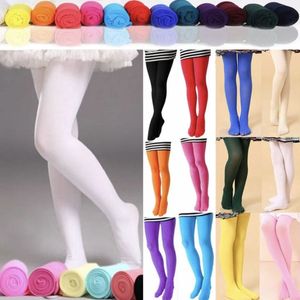 Kids Socks 5Pc Lot Girl Fashion Candy Colors Pantyhose Children Sweet Velvet Leggings 2 12Years 230711