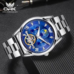 OPK Men's Quartz Watch Steel Band Calendar Glow Men's Watch 40mmQuartz Watch