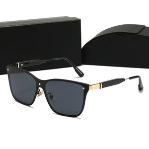 Neue Designer-Sonnenbrille, klassische Marke, Herren- und Damen-Sonnenbrille, luxuriös, 22084, Brillen, Metallrahmen, Linse, PC mit Box