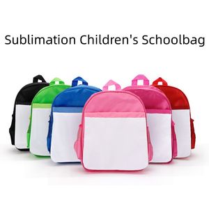 Sublimation Blank Kindergarten School Bag Backpack Shoulder Bag Kids Book Packs Thermal Transfer Heat Print Student Backpack Bags Print Photo DIY Gifts for Kids