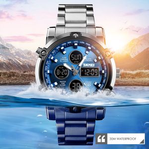 Skmei 1389 Mens Quartz Analog İzle Lüks Fashion Sport Wristwatch Su geçirmez Paslanmaz Erkek Saatler Saat Relogio Maskulino