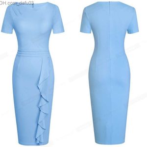 Urban Sexy Dresses Schöner und ewiger Sommer Eleganter Damen-Arbeitsanzug mit Schößchen, Business-Retro-Slim-Fit-Kleid B588 Z230713