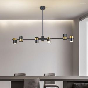 Chandeliers 2023 Modern Led Spotlight Ceiling Chandelier Kitchen Accesories Table Dining Bar Counter Home Decoration Hanging Lamp Fixture