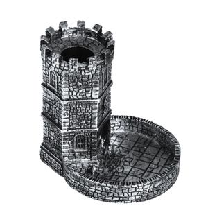 Outdoor Games Activities Resin Dice Tower Die Roller Castle Rolling Case City Wall Ancient Tower for DND Board Game D D RPG Desktop decoration 230711