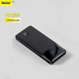 Baseus Power Bank 10000mAh PD 20W iPhone 14 için hızlı şarj 13 12 Xiaomi Poverbank Taşınabilir Şarj Cihazı Powerbank L230712