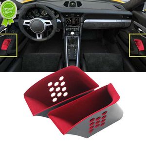 2pcs Car Door Door Armrest Box Organizer Car Car Интерьер шейки для хранения подлокотников красный автомобиль аксессуары для Porsche 911 Boxster Cayman