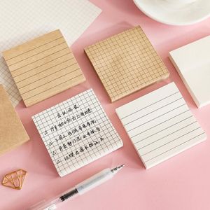 80sheet/pcs Office School Memo Pad Cute Planner Notepad Times Post Sticky Notes To Do List Grid