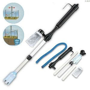 Cleaning Tools Aquarium Gravel Battery Fish Tank Vacuum Siphon Cleaner Pump Water Filter 230711