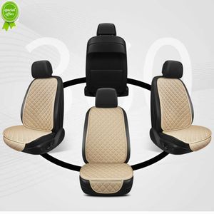 New Car Seat Cover PU Leather Seat Cushion Automobiles Waterproof Front Rear Back Auto Chair Protector Pad Four Season Anti Slip Mat