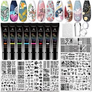 Stickers Decals Biutee Nail Stamping Polish Gel Templates Jelly Silicone Stamper Flower Animal Stamp Plates Image 230712