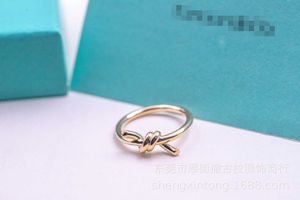 Designer S925 Sterling Silver Rose Gold Bated Diamond Ring simples Decoração de mão Luz de luxo de luxo NCD5