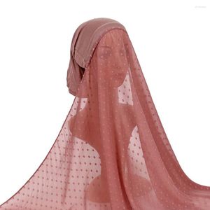 Etniska kläder Overhead Pom Hijab Kvinnor Muslimska Slöja Sjalar Wrap Turban One Piece Amira Instant Scarf Islamisk huvudduk Pull On Färdiggjord