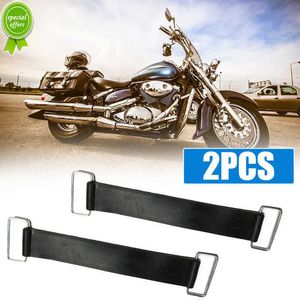 2 pezzi cinghie fisse porta batteria in gomma per moto cinghie fisse 18-23 cm fascia elastica cinturino estensibile accessori moto neri