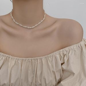 Hänge Halsband Lyx Utsökt Fashionabla dubbellagers pärlhalsband Damnät Röd Stil Design Sense Temperament Nyckelbenskedja