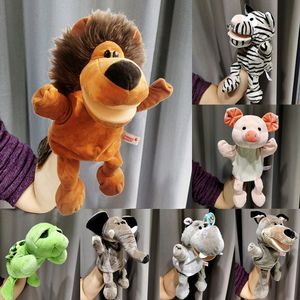 Blindbox 30 cm Handpuppe Stofftier Bein Tierspielzeug Löwe Tiger Elefant Giraffe Waschbär Kinder Bildung Handpuppe Geschichte Puppe 230711