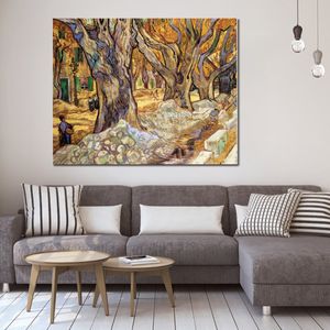 Grandi platani dipinti a mano Vincent Van Gogh su tela impressionista pittura di paesaggio per la decorazione domestica moderna