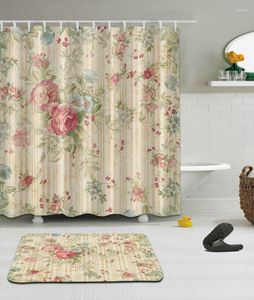 シャワーカーテン高品質の異なるカスタム防水浴室美しい花柄カーテンポリエステル生地