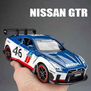 Diecast Model samochodu 1 24 Skyline Are GTR R35 Wide Body Race Model samochodu ze stopu Diecasts Pojazdy Remont Racing Toy car Kid Toys Children Boy Toy 230711