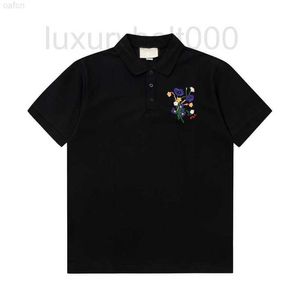 Polo da uomo Designer 2023ss Polo da uomo Luxury Casual Mens T Shirt Snake Bee Lettera Stampa Ricamo Moda High Street Man Tee 3WDJ