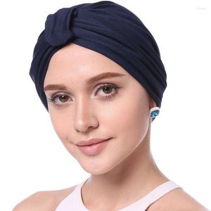 Abbigliamento etnico Mussola Turbanti Cancro Cap per le donne Abaya India Turbante Ultimi 2023 Fasce per la testa Hijab Ramadan