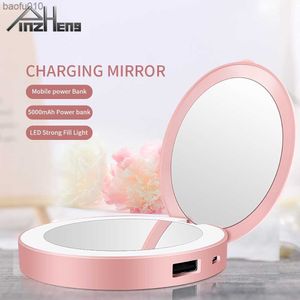 Pinzheng 5000mah Power Bank для Samsung Xiaomi Mobile External Battery Portable Charger Poverbank Makeup Mircor PowerBank L230712