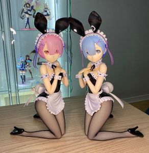 Jogos de filmes Libertando estilo B Re: ZERO Começando a vida em outro mundo Rem Ram Anime Bunny Girl PVC Action Figure Toy Collection Model Doll