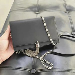 Designer Women's mens WOC tassel quilted Bag Famous Classic Genuine Leather metal chain Lock handbags Luxury tote shoulder round clutch Crossbody caviar Bags