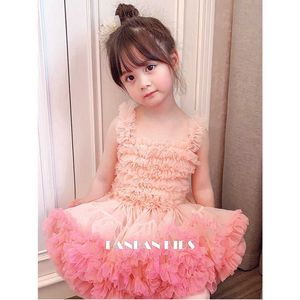 Kız Elbiseleri 2-8 Yaşınca Bebek Kız Giysileri Tutus Partisi Tutu Kızlar Elbise Yeni doğan bebek kızlar doğum günü kıyafetleri Toddler kızlar butik giyim hkd230712