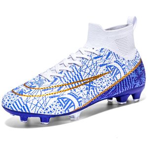 Safety Shoes High Top Men's Soccer FGTF AntiSkid WearResistant Training Football Boots Children's Outdoor Sports 230711