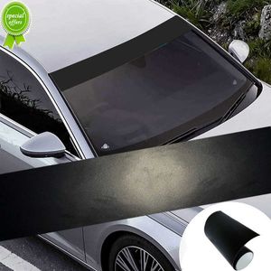 130x20cm Car Windscreen Sun Strip Sticker Matte Black Auto Front Windshield Sun Film Vinyl Decal Sticker Car Decor Accessories