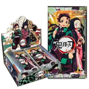 Giochi di carte Demon Slayer Tcg Carte da gioco Giocattoli da tavolo per famiglia Bambini Regalo di Natale Aa220314 Drop Delivery Regali Puzzle Dh9Un