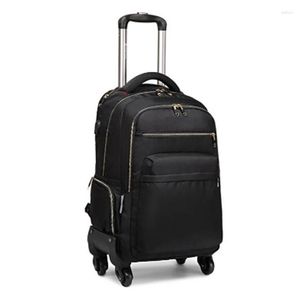 Resväskor 20 tums resevagn Ryggsäck väskor på hjul 24 hjul handbagageväska Oxford rullväska