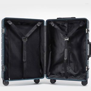 Suitcases TRAVEL TALE Aluminum Suit 24" Spinner 20" Business Luggage Trolley On Wheel