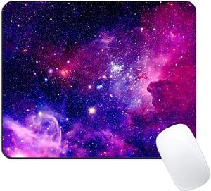 Yükseltilmiş fare ped oyun fare pedleri kaymaz kauçuk taban mousepad dikdörtgen fare mat 11.8x9.8x0.12 inç Galaxy 1