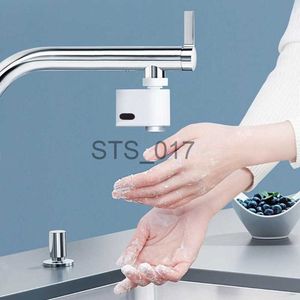 Küchenarmaturen Automatischer Wasserhahn Bewegungssensor-Adapter Wasserhahn Autowater für Küche Badezimmer Waschbecken Handfreier Belüfter Smart Faucet Sensor x0712