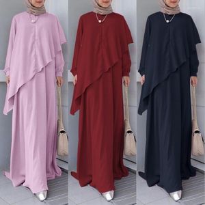 Ethnic Clothing Elegant Muslim Women Long Sleeve Modest Robe Abaya Dubai Turkey Islam Arab Femme Musulman Malaysia Maxi Kaftan Sell