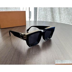 Sonnenbrille Herren M96006Wn Millionaire Brille 2023 kommt mit Box Square Stylist Sun Goggle Beach für Mann Drop Delivery Fashion Access Dhtpx