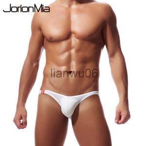 Underpants 2018 Sexy Men's Briefs Soft Breathable Silk Sexy Underwear Men's Hot Hips Up Transparent Jockstrap Colorful Undies Cueca E043 J230713