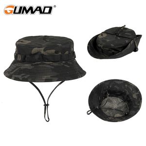 Cycling Caps Masks Camouflage Tactical Cap Military Boonie Hat Multicam Men Outdoor Sun Bucket Fishing Hiking Hunting Fisherman Panama Hats 230713