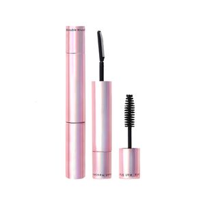 Mascara Double-ended Pink Tube Mascara Private Label Custom Fiber Lashes Mascara Premium Solid Fiber Length Volume Organic Makeup 230712