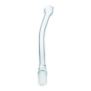 18 mm glass male mouthpiece curved high quality glass adapter glass mouthpiece for water bongs