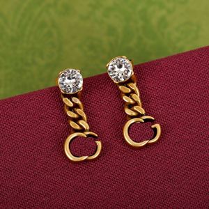 Designer Luxurys Orecchini con mattoni designer Lettera Orecchini orecchini in acciaio inossidabile per borchie da donna gioielli di fidanzamento in oro Coppia Famiglia simpatica