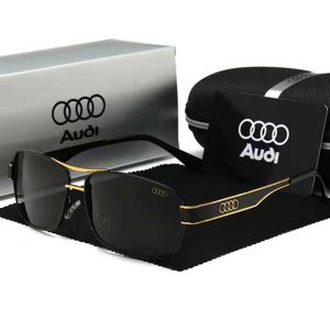 Designer Aud Brand Occhiali da sole Moda di lusso per uomo e donna Audi Box Occhiali da sole Moda Uomo Specchio polarizzatore Occhiali da pesca per conducente Nuovo