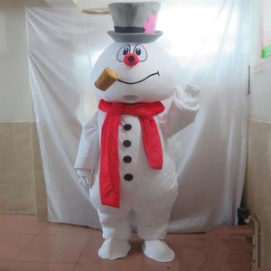 2018 Yeni The Snowman Maskot Kostümü Yetişkin Frosty The Snowman Costume273c