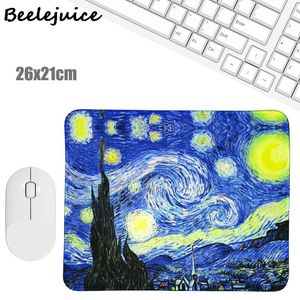 Van Gogh Starry Sky Mouse Pad Pad Dest Desk Mat Accessesure Rubber School Supplies Organizer Organizer Computer Games Pad Подарки