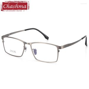 Occhiali da sole Frames 155 Wide Men Titanium Optical Frame Prescription Crystal Oversize Quality Gentlemen Eyewear Blue Light Block Progressive