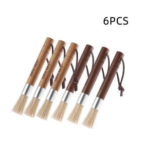 Coffee Grinder Brushes MHW-3BOMBER Coffee Grinder Cleaning Brush Dusting Espresso Brush Accessories for Home Barista Kitchen Tool Wood Handle Natural 230712